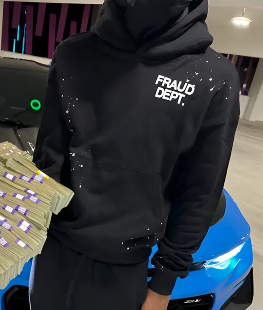 Black Fraud Dept Hoodie