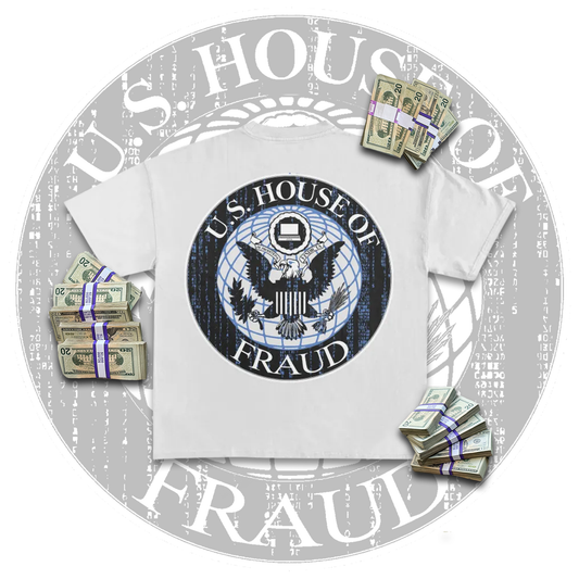 Fraud Dept White T-Shirt