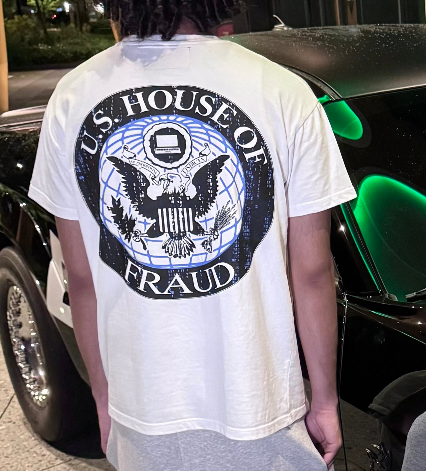 Fraud Dept White T-Shirt